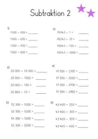 Vorschau - Unterrichtsreihen - Subtraktion | Minusrechnen | differenzierte Arbeitsblätter | 4.-6. Klasse - Seite 3