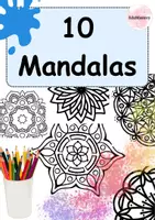Vorschau - Unterrichtsreihen - 10 Mandalas zum Ausmalen - Deckblatt