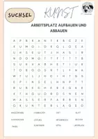 Vorschau - Arbeitsblätter - Suchsel Kunst Arbeitsplatz - Deckblatt