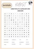 Vorschau - Arbeitsblätter - Suchsel Kunst Arbeitsplatz - Seite 1