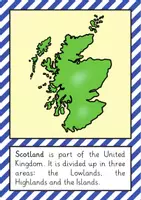 anteprima - Flashcard - Scotland Fact Cards (English) / Schede informative sulla Scozia (inglese) - Pagina 1
