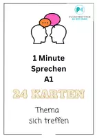 Vorschau - Stundenentwürfe - A1_SPRECHEN_24 Dialogkarten_sich_treffen(Perfekt für Tests) - Deckblatt