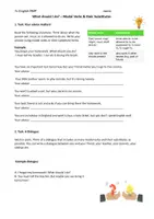 Vorschau - Arbeitsblätter - Modal verbs & their substitutes worksheet - Seite 1
