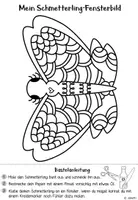 Vorschau - Mal- und Bastelvorlagen - Fensterbilder & Ausmalbilder: Schmetterlinge - Seite 3