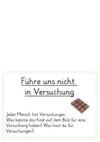 Vorschau - Arbeitsblätter - Lerntheke, Stationsarbeit - Vaterunser: Führe uns nicht in Versuchung; DIN-A5 - Deckblatt