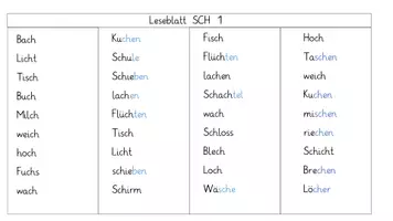 Vorschau - Arbeitsblätter - Leseblätter 4fach differenziert CH/SCH - Seite 3