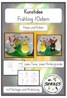 Vorschau - Mal- und Bastelvorlagen - Kunst im Frühling / zu Ostern - 3D Dekoration - Deckblatt