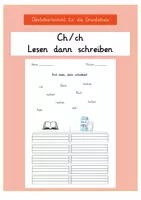 Vorschau - Arbeitsblätter - CH Laute lesen und zuordnen - Deckblatt