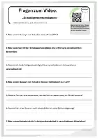 Vorschau - Arbeitsblätter - Schallgeschwindigkeit - Deckblatt