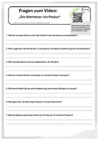 Vorschau - Arbeitsblätter - Die Abenteuer von Paulus - Deckblatt