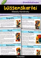 Vorschau - Bildkarten - Wissenskartei - Wassily Kandinsky | Kunst - Deckblatt
