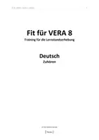 Vorschau - Arbeitsblätter - Deutsch Vera-8 Zuhören - Seite 1