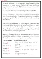 anteprima - Materiale di supporto/inclusione - The history of Scotland: reading comprehension / La storia della Scozia: comprensione della lettura - Pagina 2