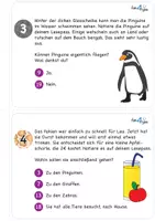 Vorschau - Stationenlernen - Besuch im Zoo - Lesespiel #homeschooling - Seite 3
