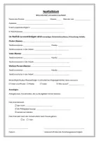 Vorschau - Anderer Materialtyp - Notfallblatt für Schüler*innen - Deckblatt