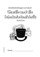 Vorschau - Arbeitsblätter - "Charlie und die Schokoladenfabrik" - Verständnisfragen - Deckblatt