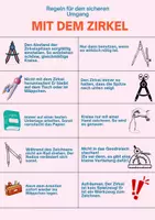 Vorschau - Poster - 📐📏✏ Zirkelregeln für den Klassenraum ✏📏📐 - Deckblatt