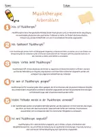 Vorschau - Arbeitsblätter - Musiktherapie Arbeitsblatt 7. & 8. Klasse Kunsttherapie AB mit Lösungen - Seite 2