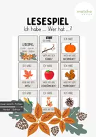 Vorschau - Spiele - Lesespiel - Ich habe ... Wer hat ...? (Herbst) - Deckblatt