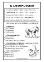 anteprima - Esercizi - CONSONANTE B BREVE TESTO + COMPRENSIONE - Pagina di copertina