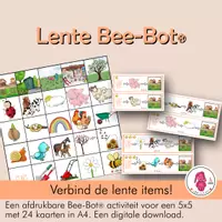 Voorbeeld - BEEBOT ® mat LENTE activiteit: Verbind de lente items. - Voorblad