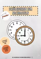 Vorschau - Spiele - Materialpaket - ⏰ ¿Qué hora es? - Schüleruhren & Lernkarten ⏰ - Seite 1
