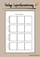 Vorschau - Mal- und Bastelvorlagen - Erweiterungsvorlage: Leporello - Deckblatt