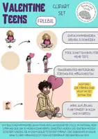 Vorschau - selbst erstellte Cliparts/Grafiken - Freebie - Valentine Teens (Clipart-Set) - Seite 1