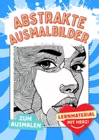 Vorschau - Arbeitsblätter - Beschäftigung Zwischenarbeit abstrakte Kunst Ausmalbilder ausmalen - Deckblatt