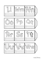 Vorschau - Mal- und Bastelvorlagen - Leporello - Alphabet - Seite 2