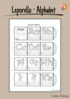 Vorschau - Mal- und Bastelvorlagen - Leporello - Alphabet - Deckblatt