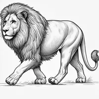 anteprima - Materiale per pittura e bricolage - Leoni Disegni da colorare (50 illustrazioni realistiche da colorare) - Pagina 2