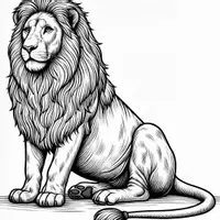 anteprima - Materiale per pittura e bricolage - Leoni Disegni da colorare (50 illustrazioni realistiche da colorare) - Pagina 3
