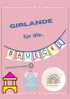 Vorschau - Poster - Materialpaket Bauecke (Girlande +Regeln) - Deckblatt