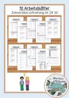 Vorschau - Arbeitsblätter - 10 Arbeitsblätter - Zehnerüberschreitung ZR 30 - Deckblatt
