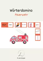 Vorschau - Spiele - Wörterdomino: Feuerwehr - Deckblatt