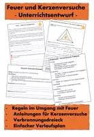 Vorschau - Stundenentwürfe - Feuer und Kerzenversuche - Unterrichtsentwurf - Deckblatt