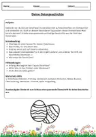 Vorschau - Mal- und Bastelvorlagen - 📖 Kreative Schreibübung – Deine Ostergeschichte 🐰🌸✨ - Seite 1