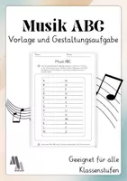 Vorschau - Arbeitsblätter - Musik ABC Vorlage (Vertretungsstunde oder Zusatzmaterial) - Deckblatt