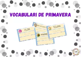 Vista previa - Tarjetas / Manipulativos - Vocabulari primavera - Portada