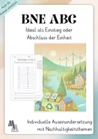 Vorschau - Arbeitsblätter - Nachhaltigkeit/BNE: ABC Vorlage (Einheit: BNE) - Deckblatt