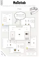 Vorschau - Fördermaterial/Inklusion - Mathe: Tafelmaterial, Poster und Merkblätter zum Maßstab (ab Klasse 4) - Deckblatt