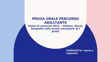 anteprima - Piani di lezione - Lezione simulata percorso formativo abilitante 60 cfu - Pagina di copertina