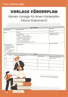 Vorschau - Fördermaterial/Inklusion - Vorlage für einen Förderplan (blanko) - Deckblatt