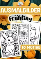 Vorschau - Mal- und Bastelvorlagen - Ausmalbilder - Frühling - Deckblatt
