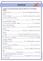 Προεπισκόπηση - Φύλλα εργασίας - New Zealand - the Maori: reading comprehension and grammar (English) / Νέα Ζηλανδία - οι Μαορί: κατανόηση ανάγνωσης και γραμματική (Αγγλικά) - Σελίδα 3