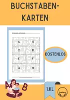Vorschau - Fördermaterial/Inklusion - Buchstabenkarten zum Ausdrucken kostenlos - Deckblatt