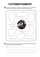 Vorschau - Arbeitsblätter - Tasteninstrumente⎜Mindmap - Seite 1