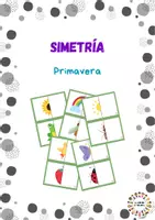 Vista previa - Tarjetas / Manipulativos - Simetría primavera (castellano) - Portada