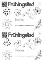 Vorschau - Arbeitsblätter - Frühling Miniheft mit Frühlingslied - Seite 2